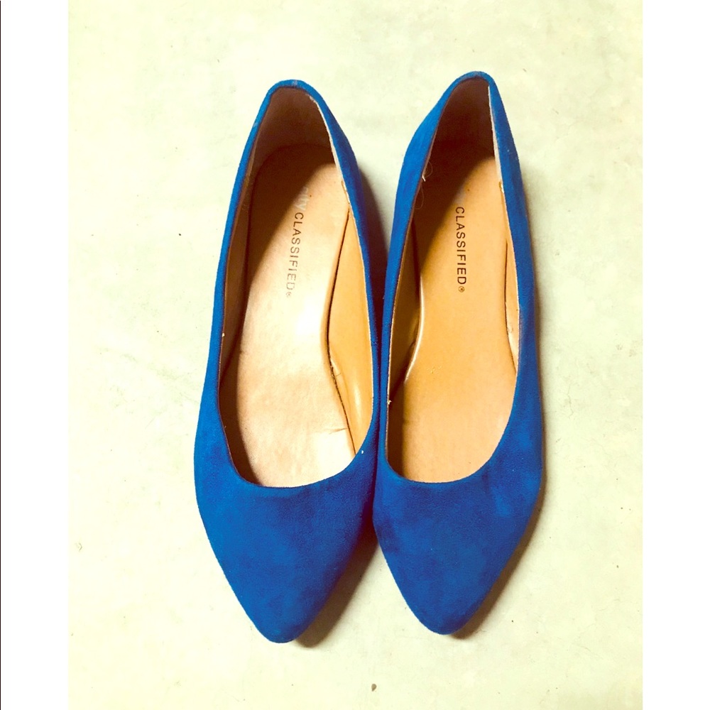 Cute blue flats